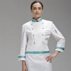 brand long sleeve  chef  coat uniforms design for female chef Color color 2