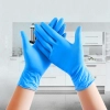 Wally  plastic powder free disposable  synthetic  gloves black color ready stock OTG in stock China Color blue