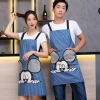 2022 Europe upgraded  canvas fabric pocket halter apron cafe water proof apron