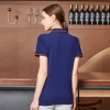 2022 solid color cheap short sleeve   tshirt working uniform