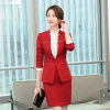 2022 red color wedding  business office lady  women work suit female  pant suit  work wear