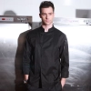 new design Pleated front restaurant chef coat chef jacket