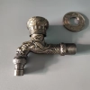 Chinese money boy girl printing design alloy metal sink tap washing machine adater faucet