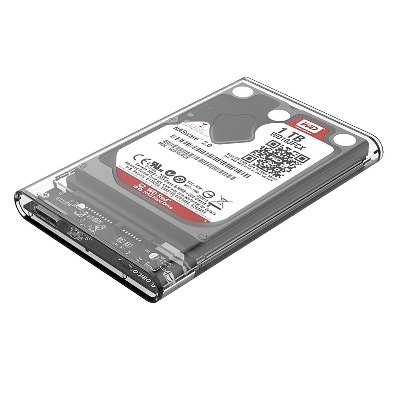 high quality 2.5 inch Transparent USB3.0 Hard Drive Enclosure (2139U3)