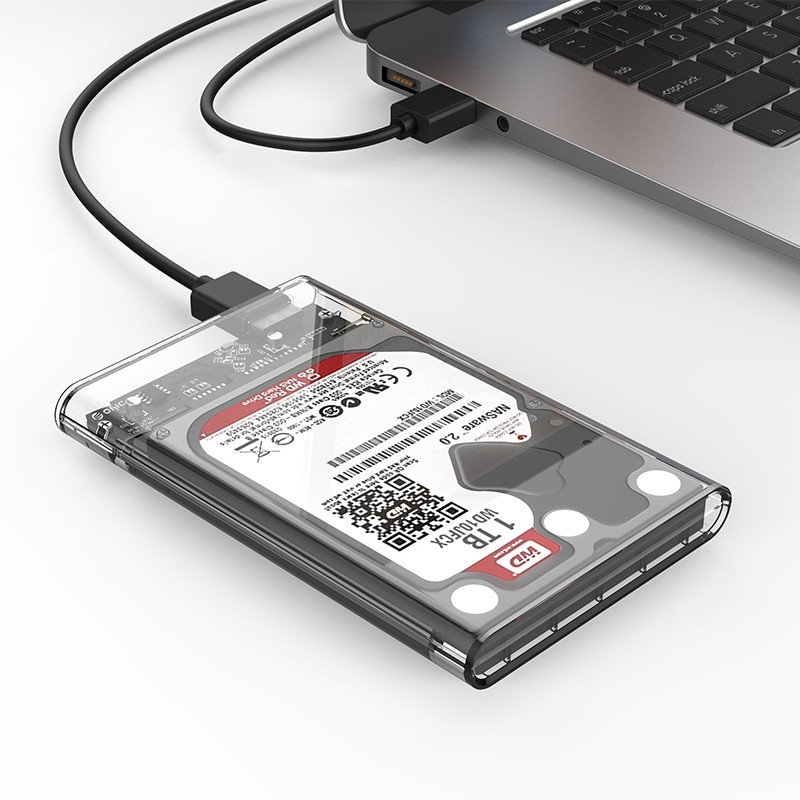 high quality 2.5 inch Transparent USB3.0 Hard Drive Enclosure (2139U3)