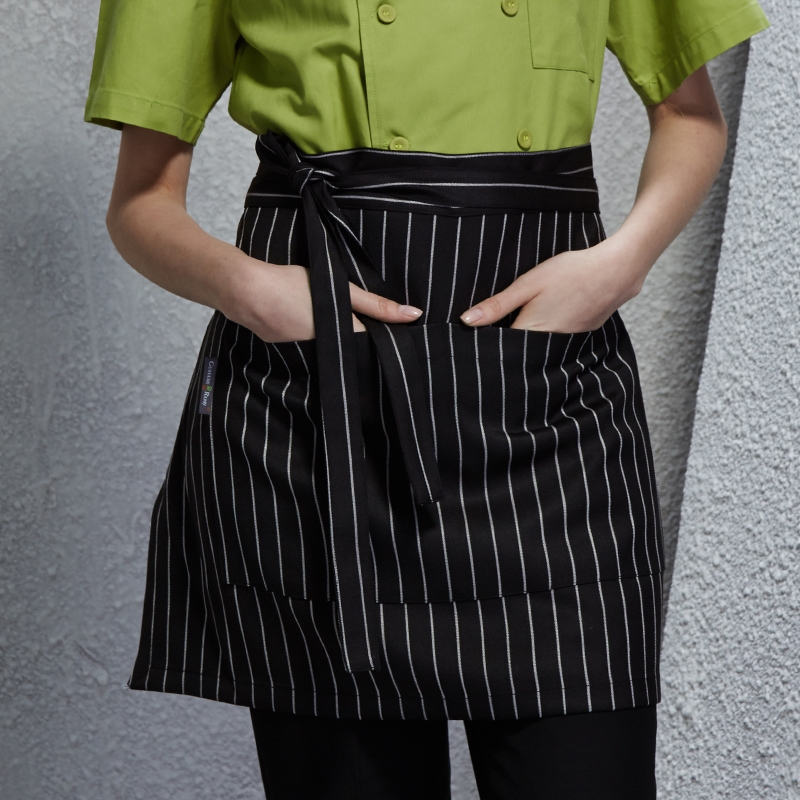 solid color short design apron for chef waiter