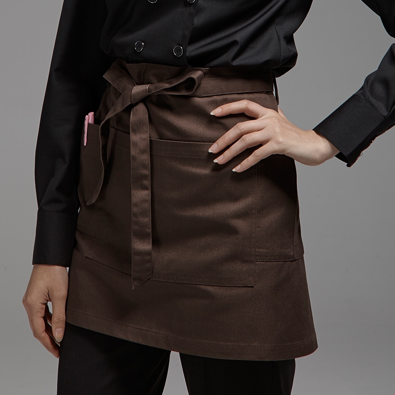 simple unisex design short mini apron waiter chef design