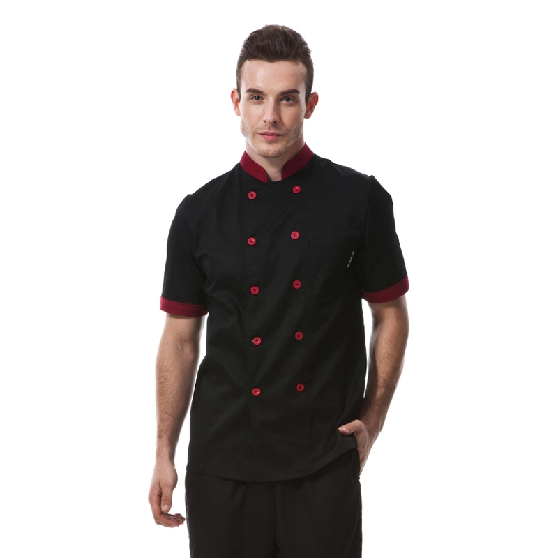 Japanese half sleeve summer sushi chef coat uniforms