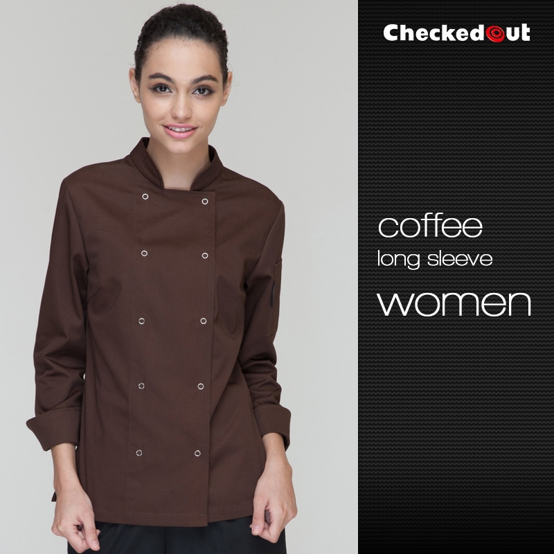 short / long sleeve solid color chef uniform work wear both for women or men