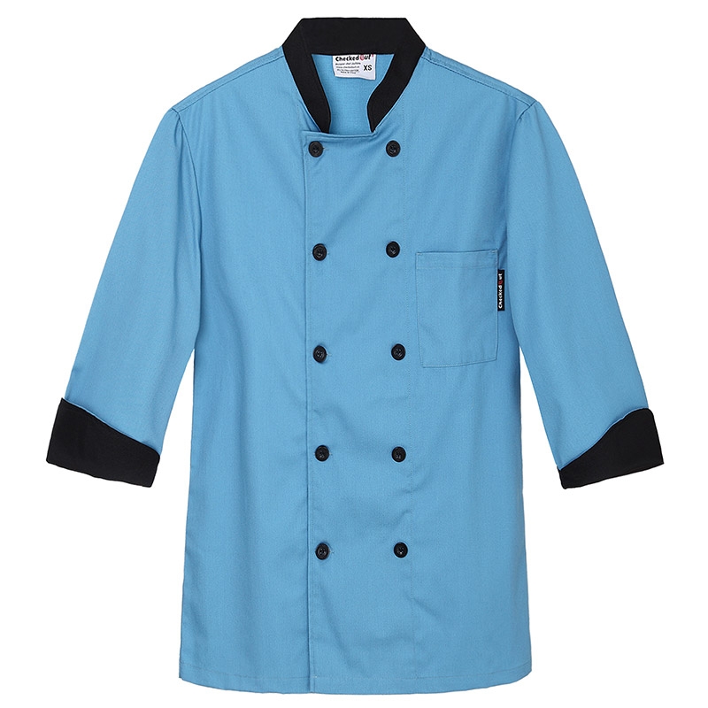 unisex contrast color chef workswear coat uniform Dessert shop