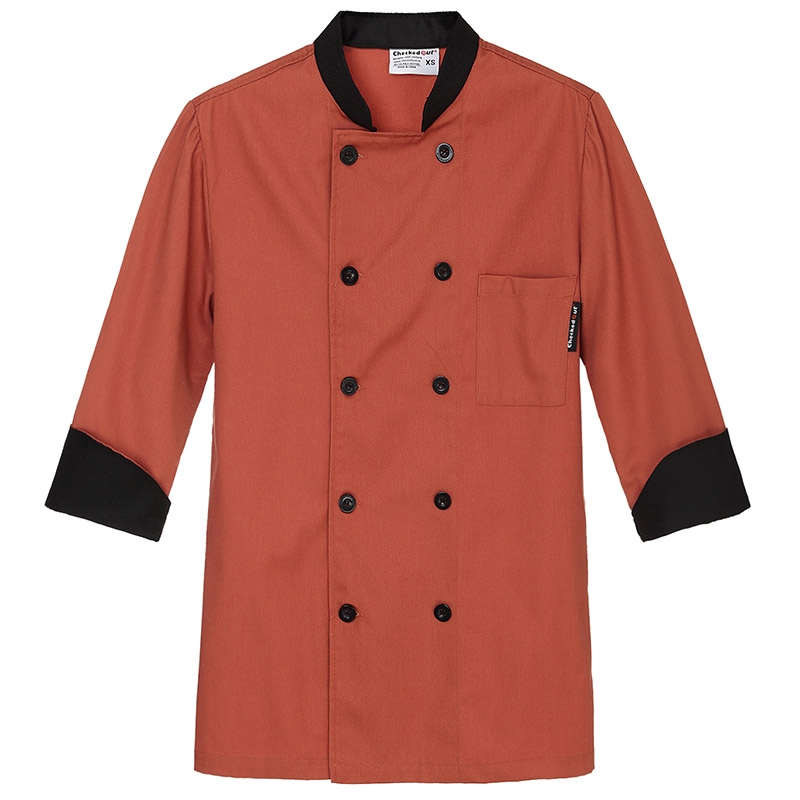 unisex contrast color chef workswear coat uniform Dessert shop
