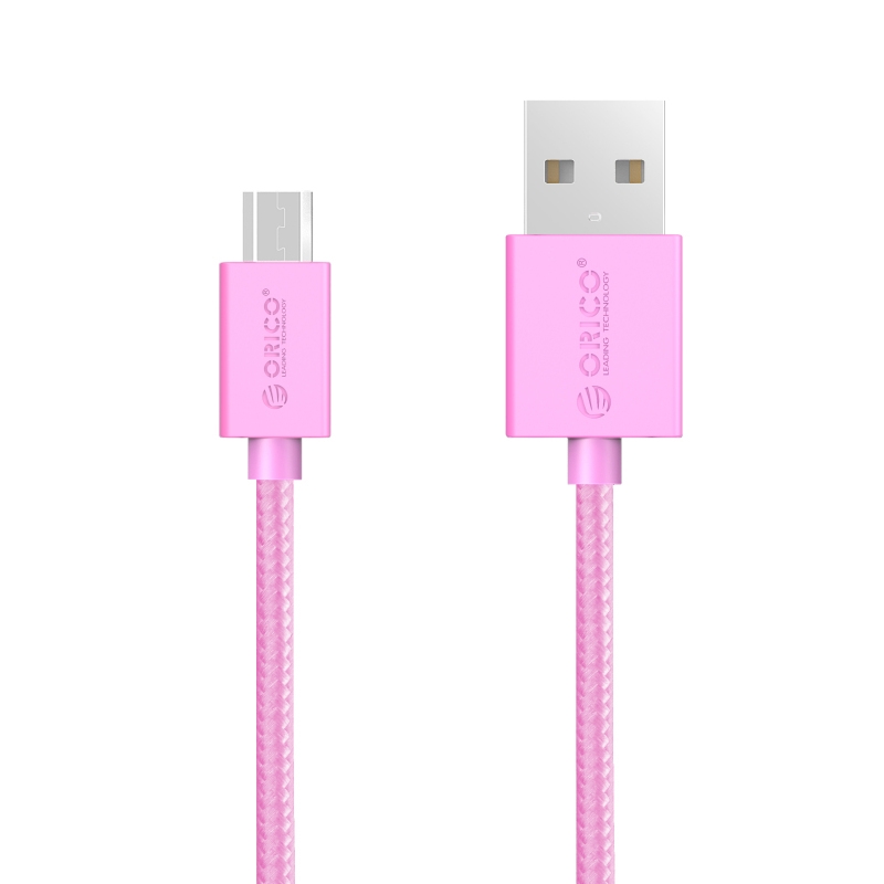 USB2.0 Max Power Micro B 3.3 Ft Round USB Cable-BK (ADC-10)