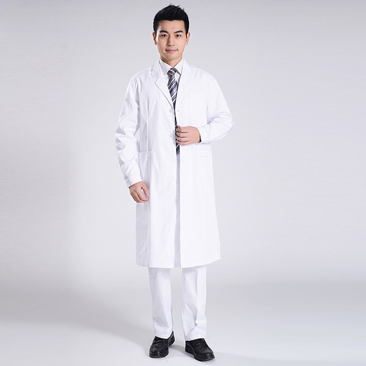 side open two piece nurse doctor suits (coat + pant)