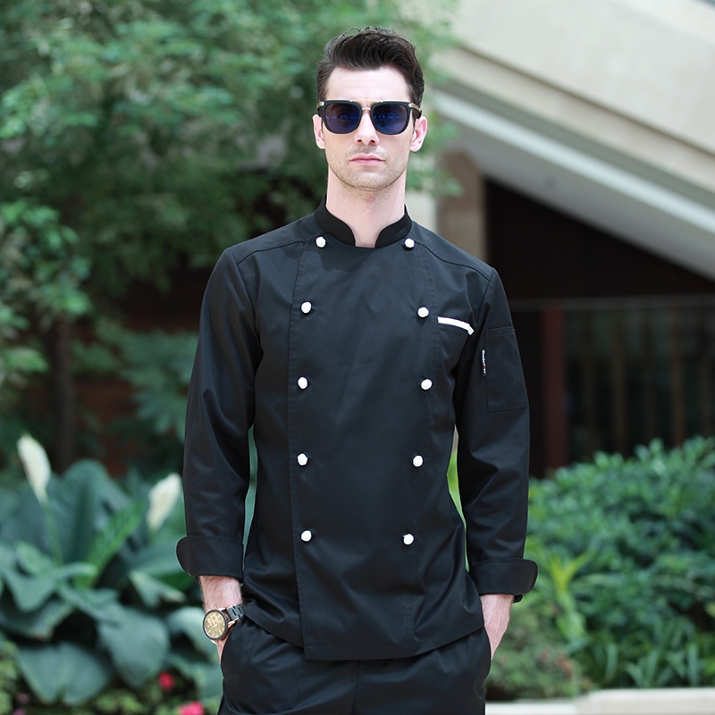 new design clothing buttons autumn chef coat chef jacket