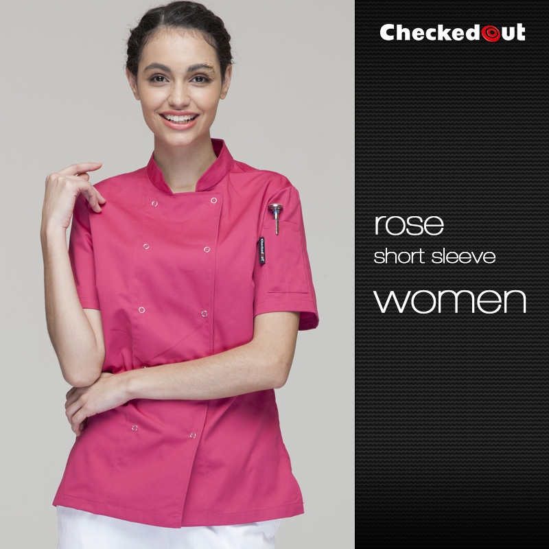 eye-catching solid color women chef jacket uniform