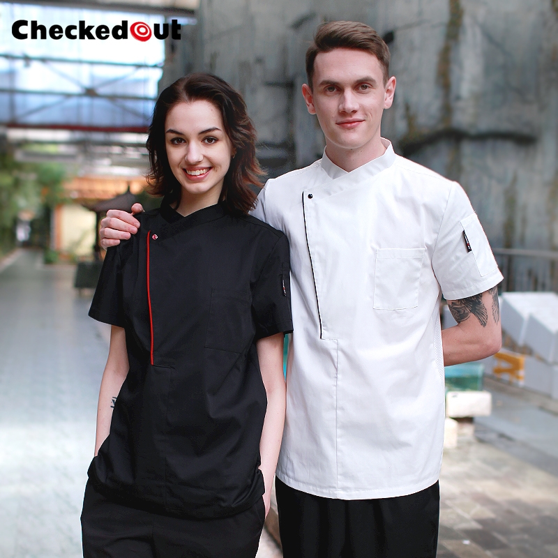 top quality side opening restaurant unisex chef coat uniforms