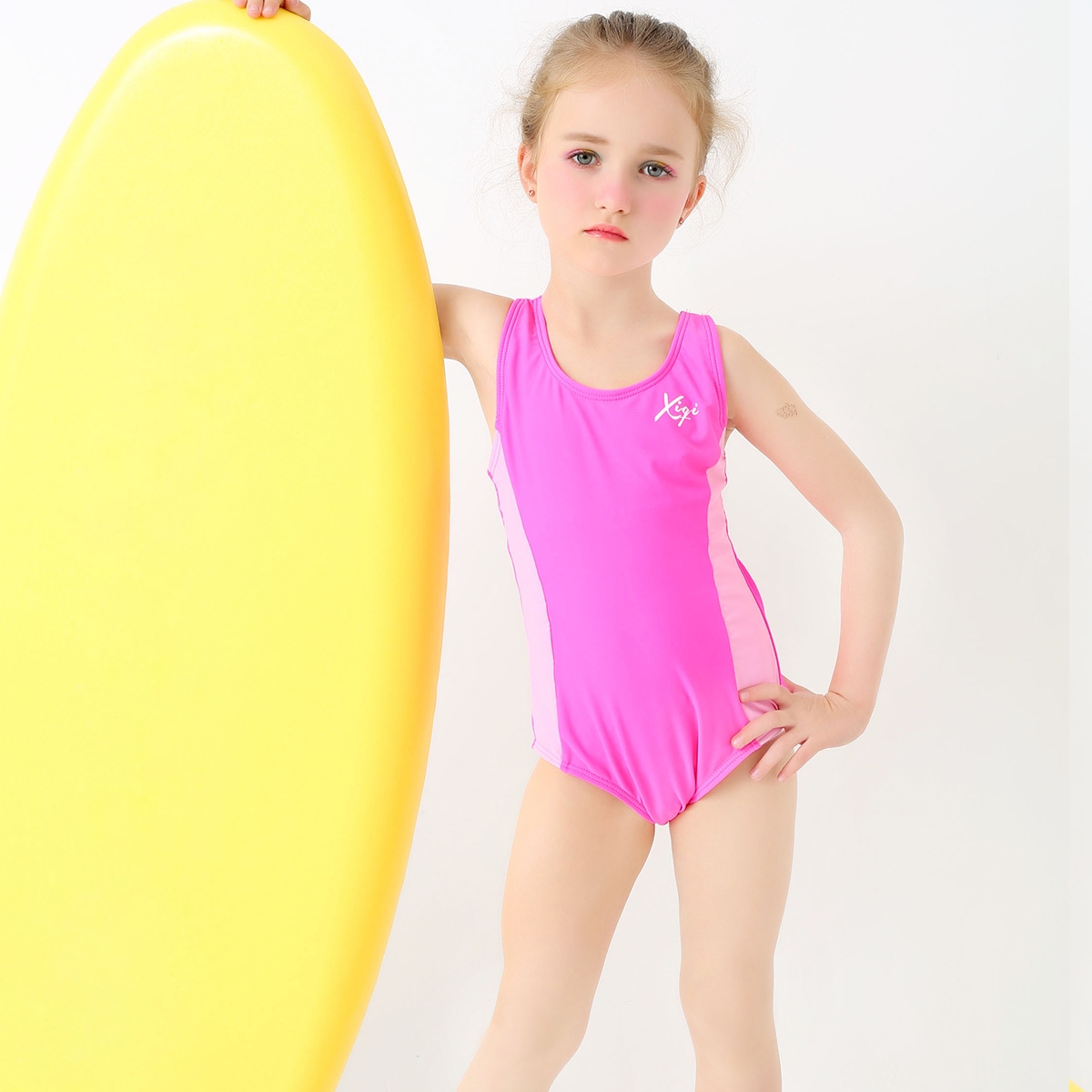 cheap price children girl swimwear for swim spa