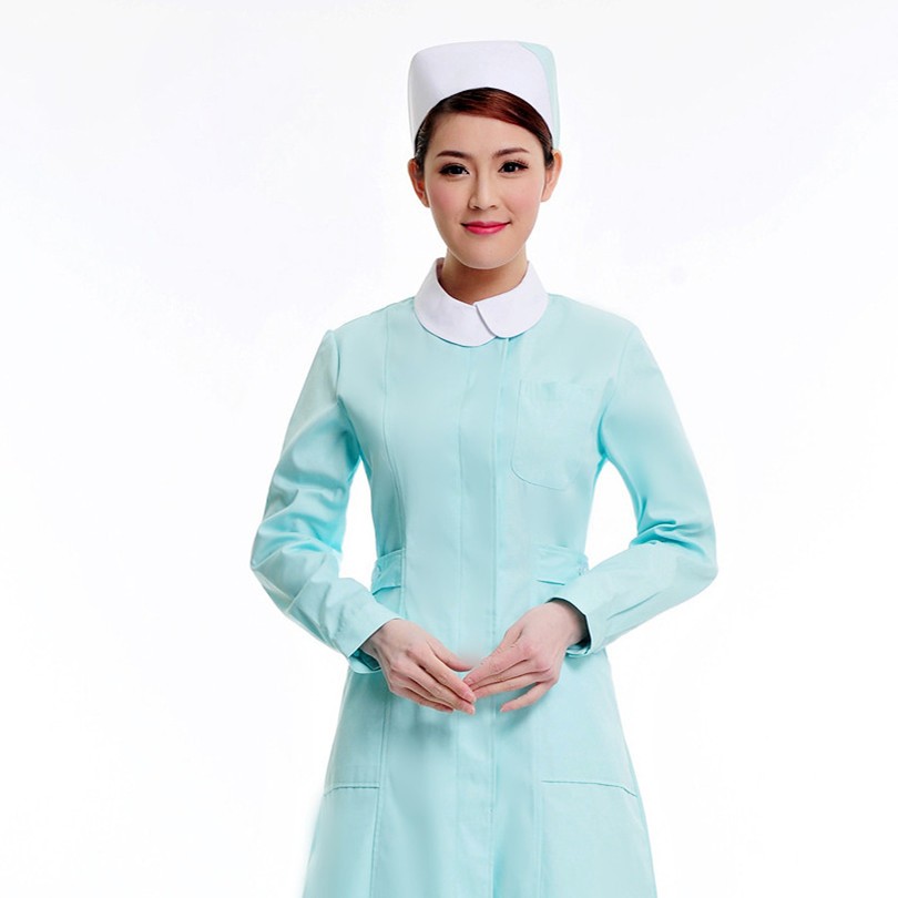 long sleeve round collar hairdressing drugstore baby care uniform