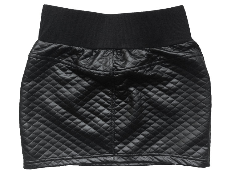high quality PU leather women skirt