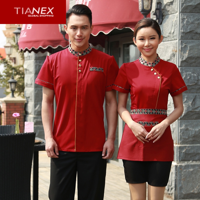Thailand elements teahouse coffe bar waiter man uniform shirt