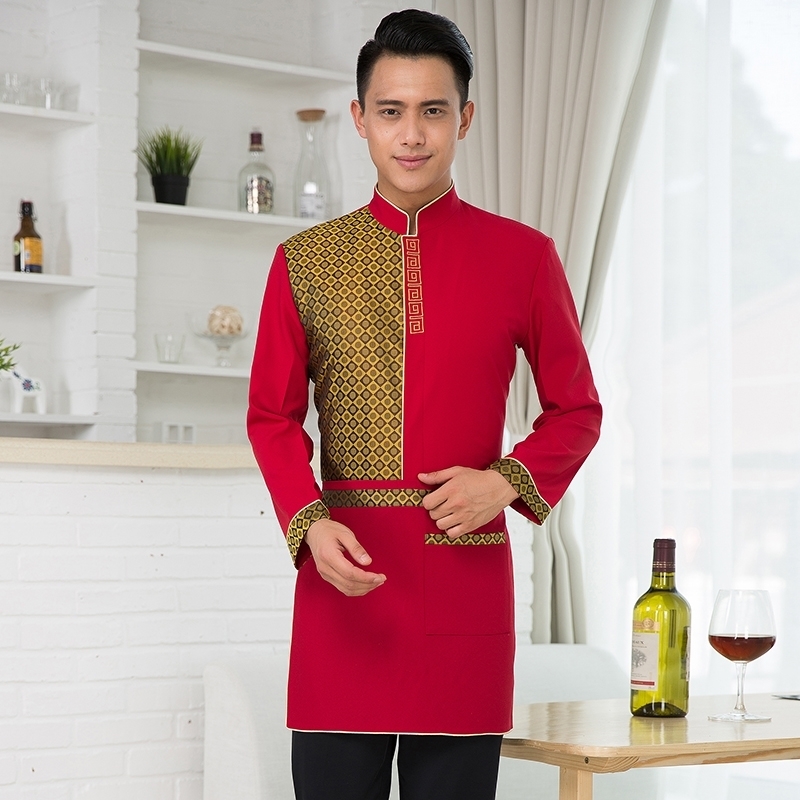 2015 fashion waiter uniform factory supplier