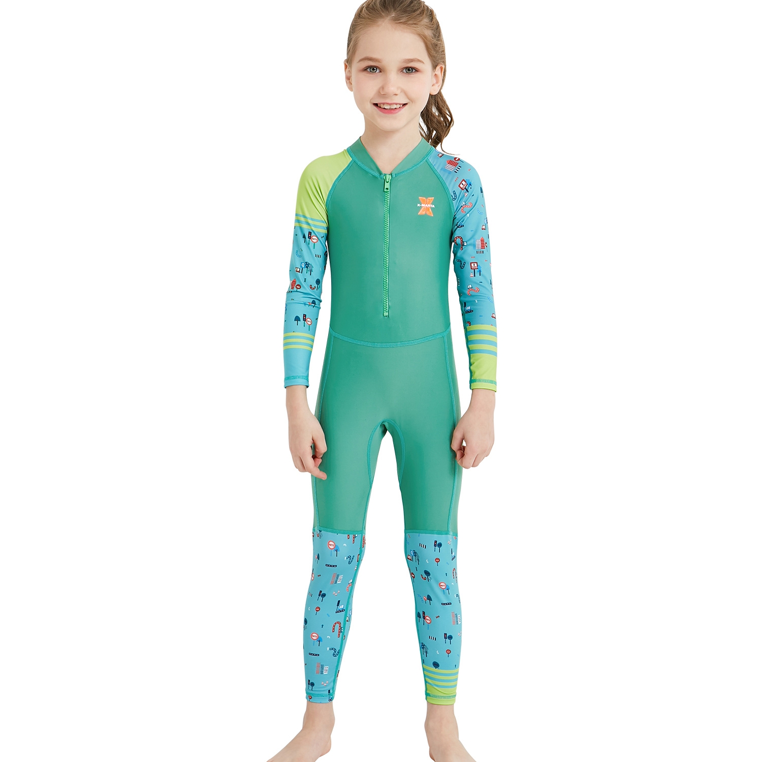 2018 new design girl boy  dive sail wetsuits swimwear