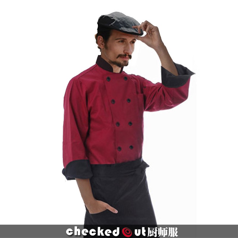 hote sale,autumn long sleeve large size Europe kitchen chef cook uniform coat