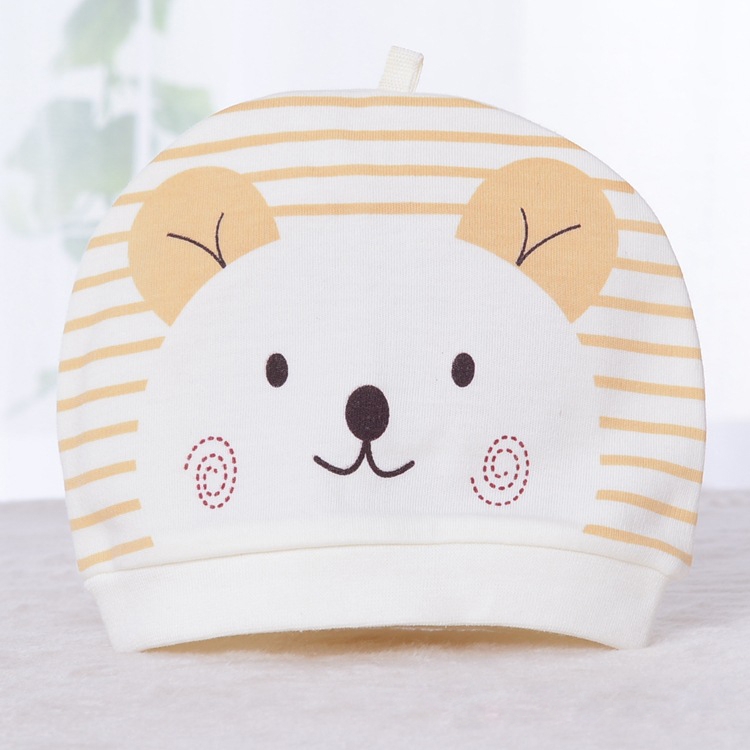 cute bear print newborn infant hat