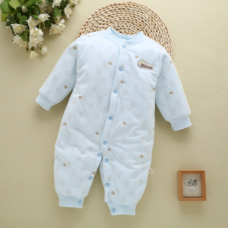 cotton warm cute newborn rompers baby clothes