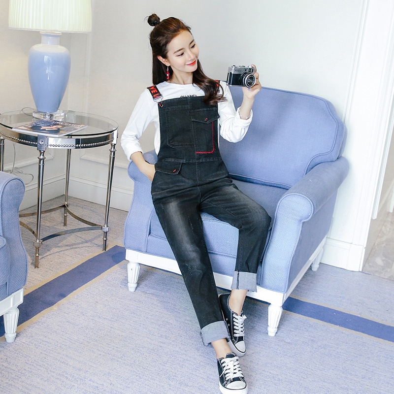 fashion Korea pocket pregnant jeans maternity pant