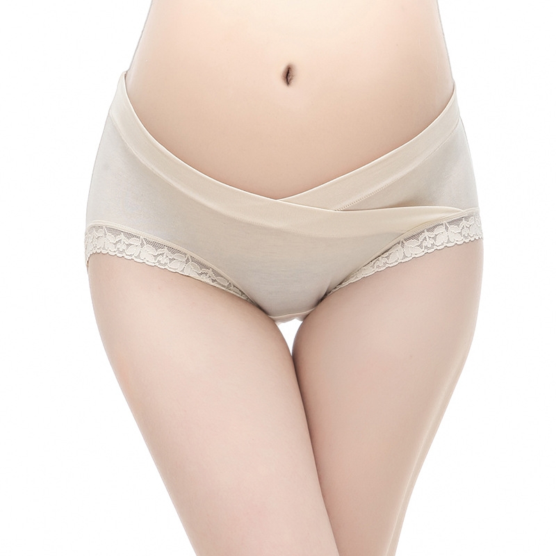 low waist  lace pregnant panties maternity underwear
