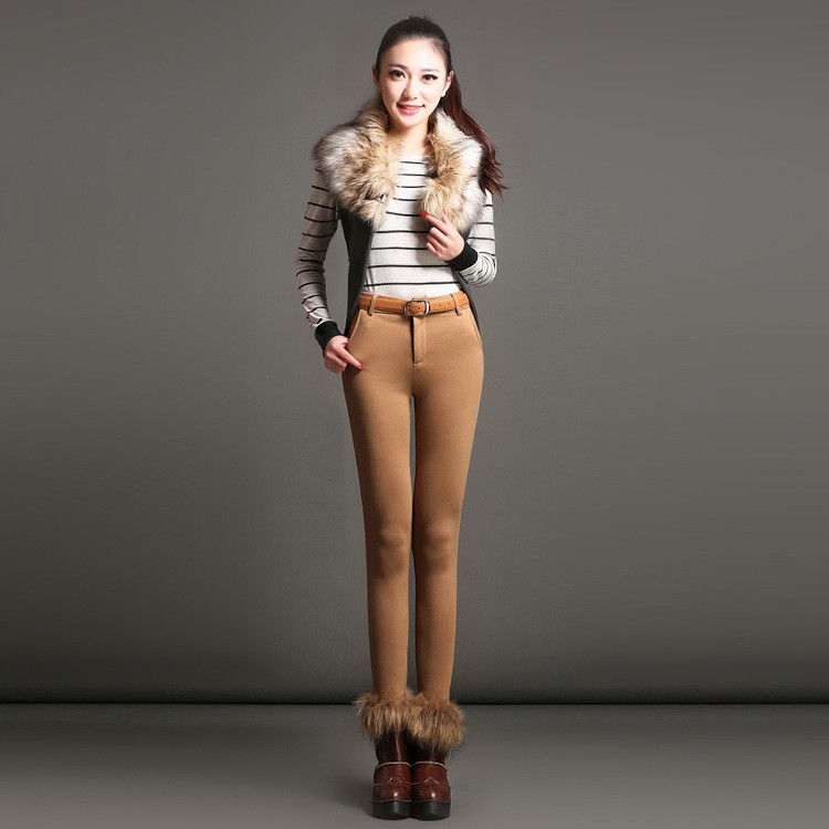 winter warm fine fit thicken women pant WPANT-045