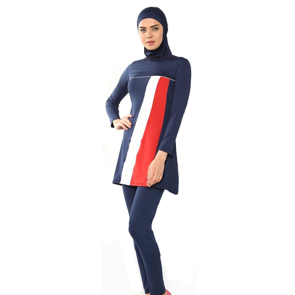 fashion women full cover up swimwear burqini Muslim swimsuits