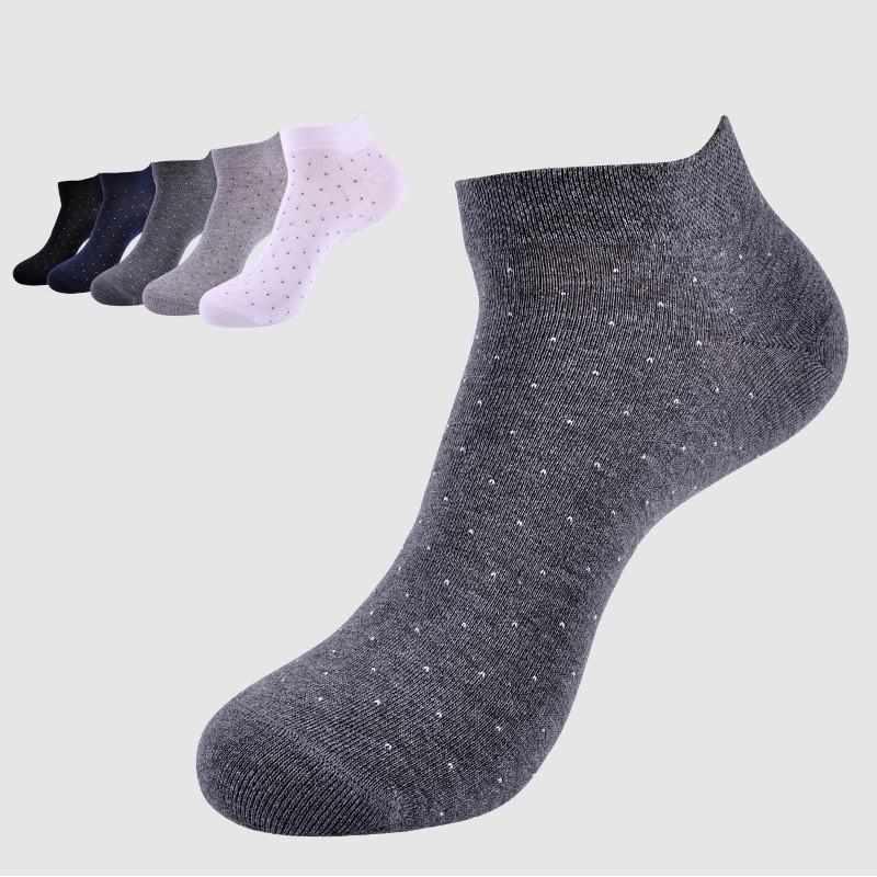 casual dot print cotton comfortable men socks