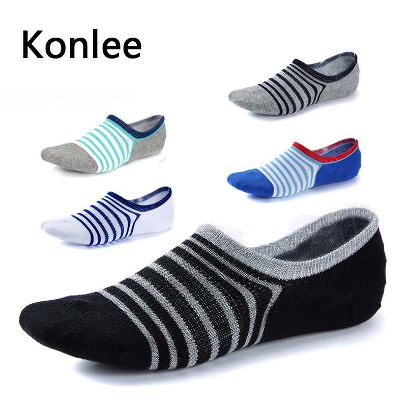 summer design casual fashion stripes socks for men
