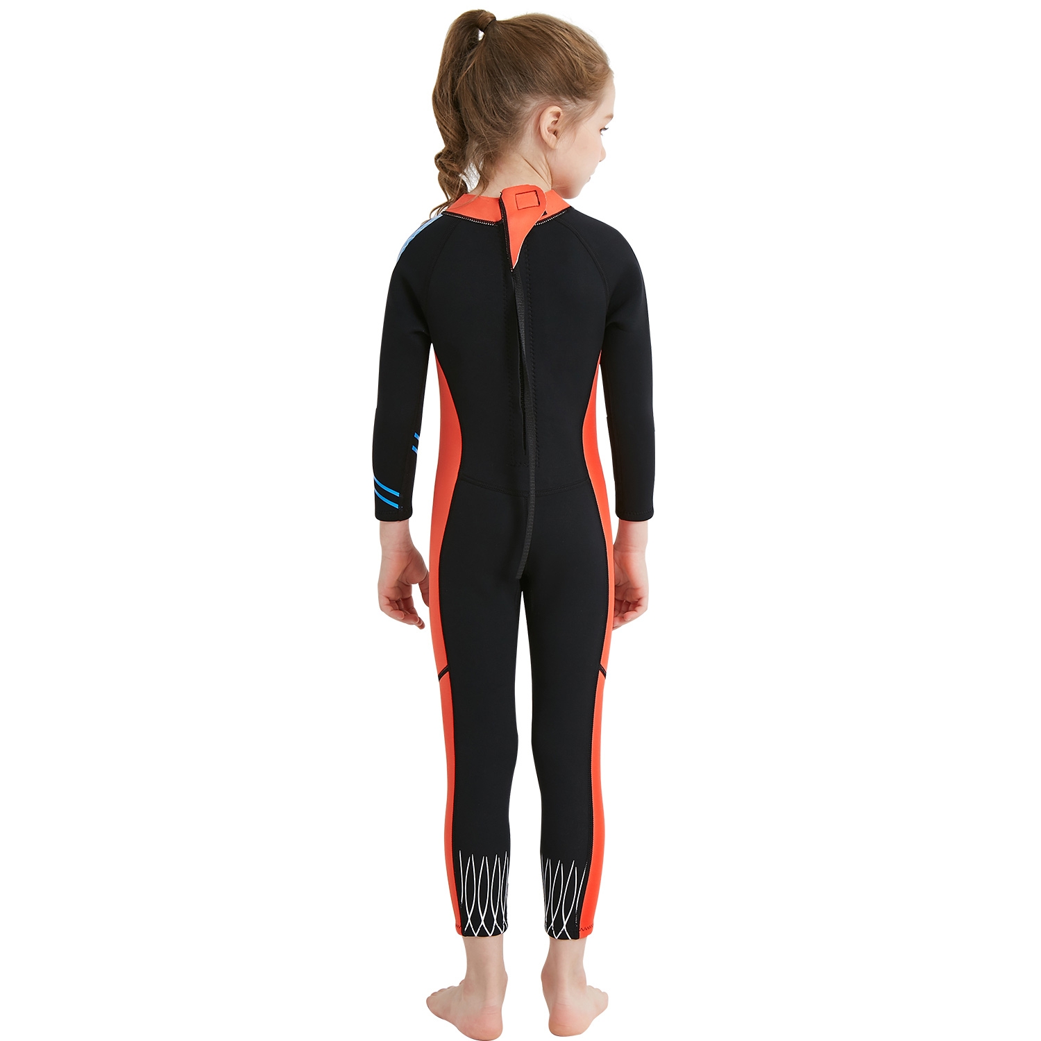 long sleeve one-piece girl  children wetsuit swimming suit swimwear