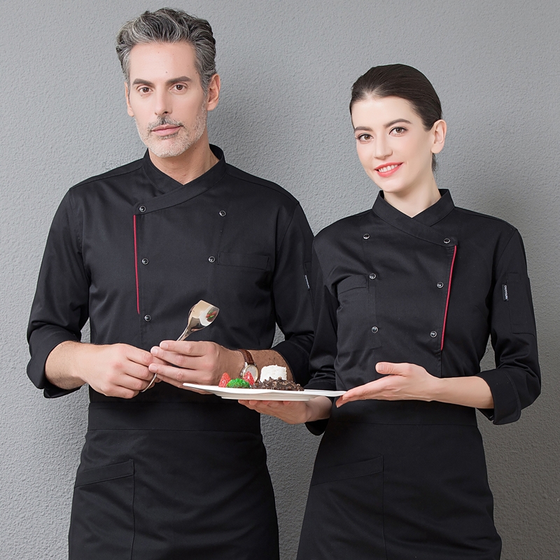 unisex women men workswear restaurant  chef jacket baker uniform
