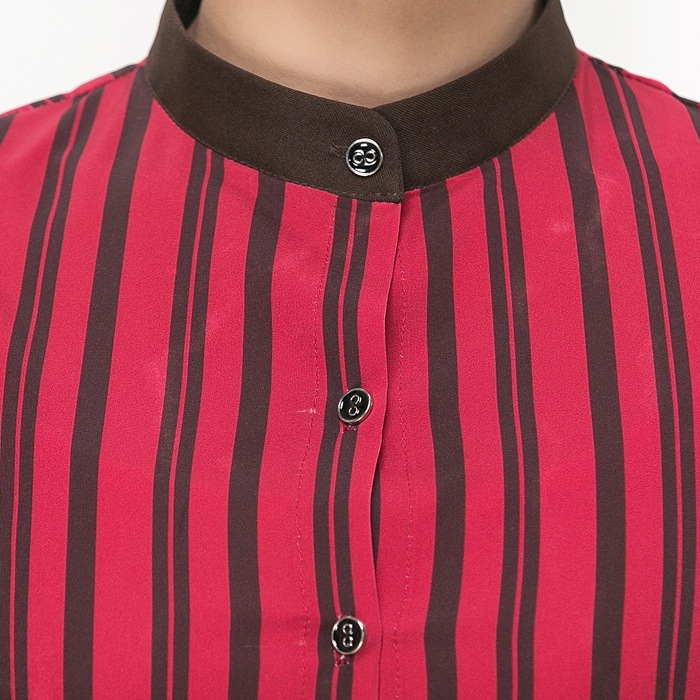 high quality stripes hotel restaurant waiter waitress shirt uniform with apron