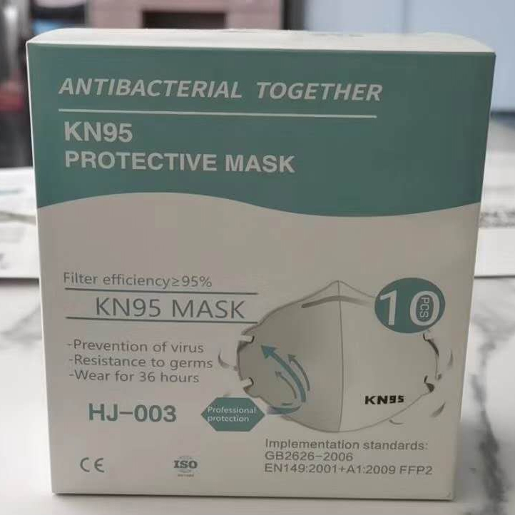 high quality cheap folded KN95 disposable protective face mask