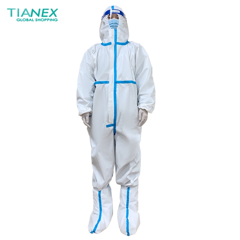 anti covid-19 medical disposable protective suit  Isolation gown CE FDA certificated protective clothing single-use