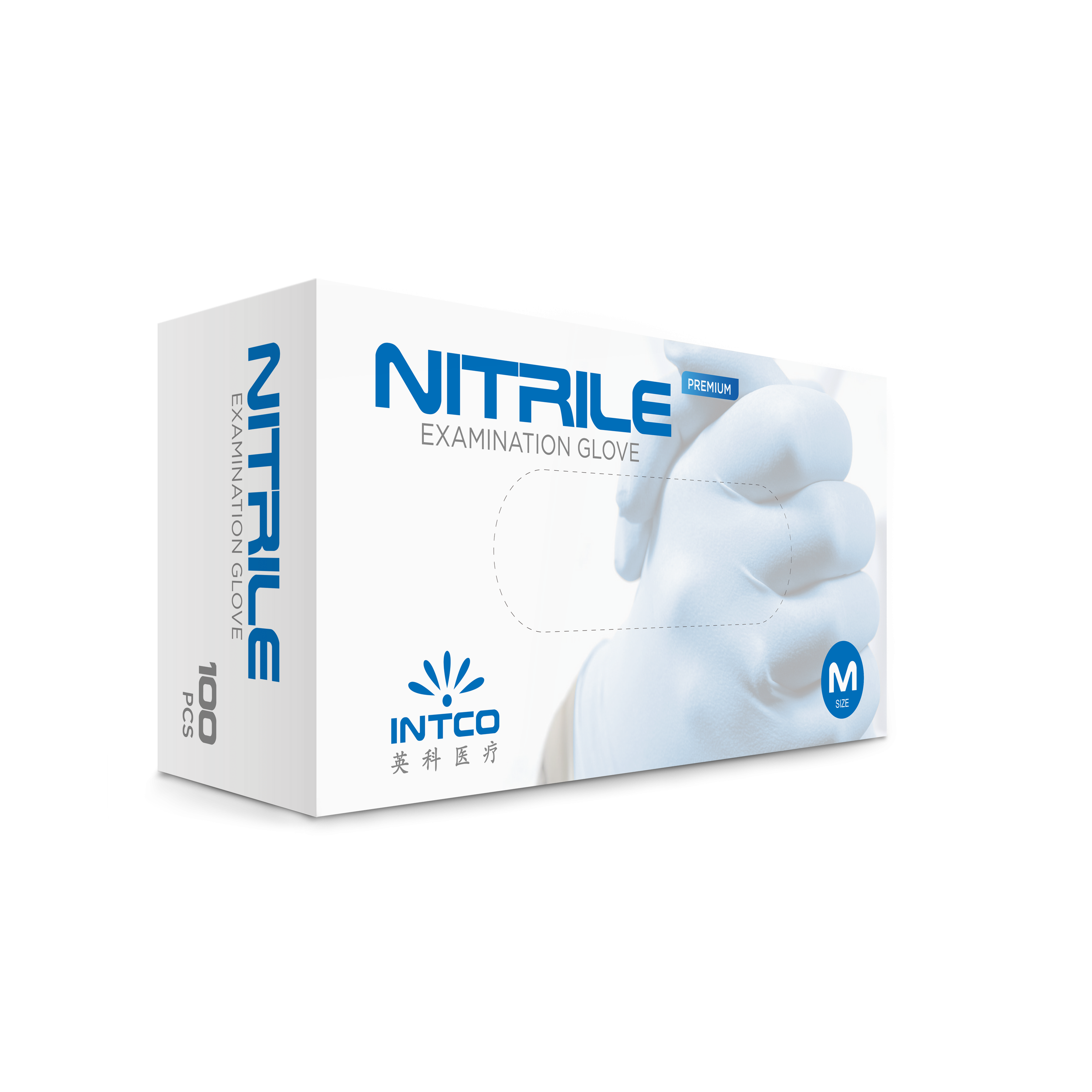 intco powder free nitrile Examination gloves disposable  gloves medical gloves