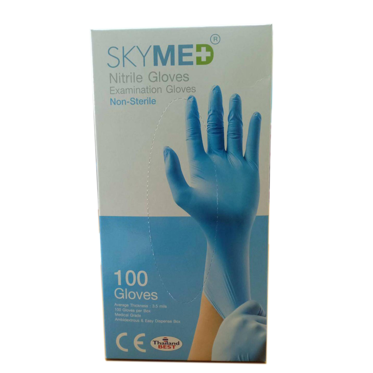 skymed non-sterile nitrile Examination gloves disposable medical gloves CE FDA certificated wholesale