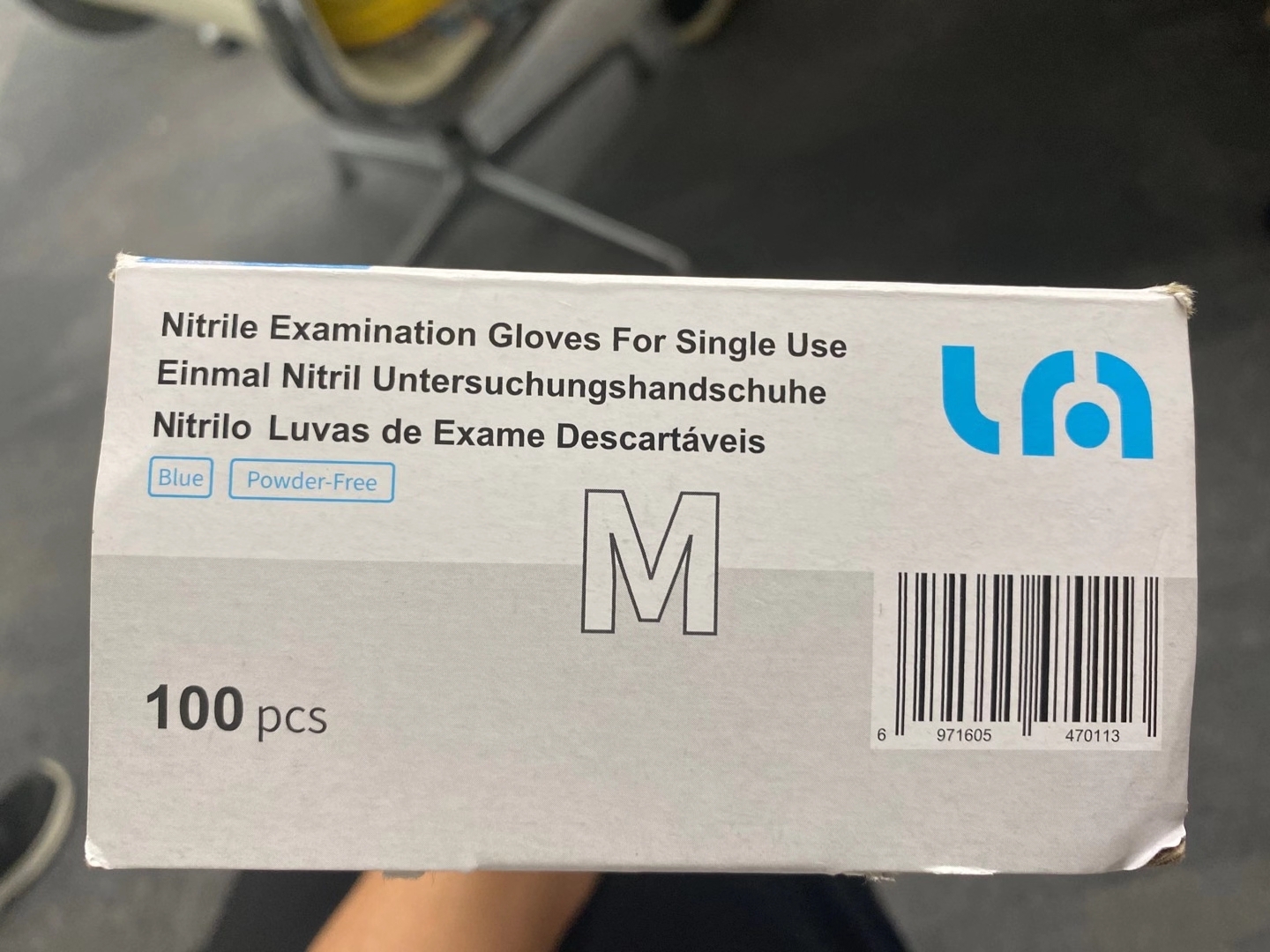 lyncmed non-sterile nitrile medical disposable Examination gloves CE FDA certificated