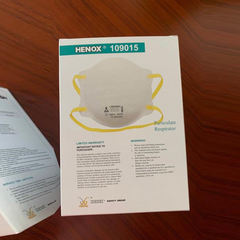 Henox N95 Cheap disposable mask Respirator  NIOSH certificated non-medical   face mask