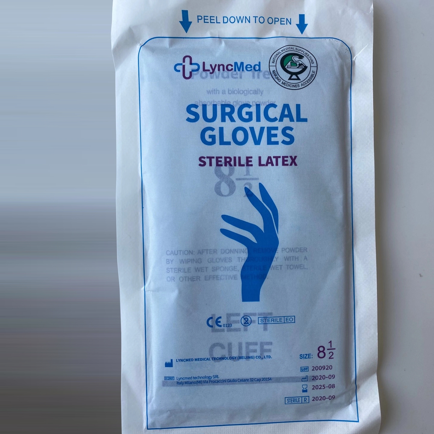 lyncmed  sterile  latex surgical glove medical disposable gloves
