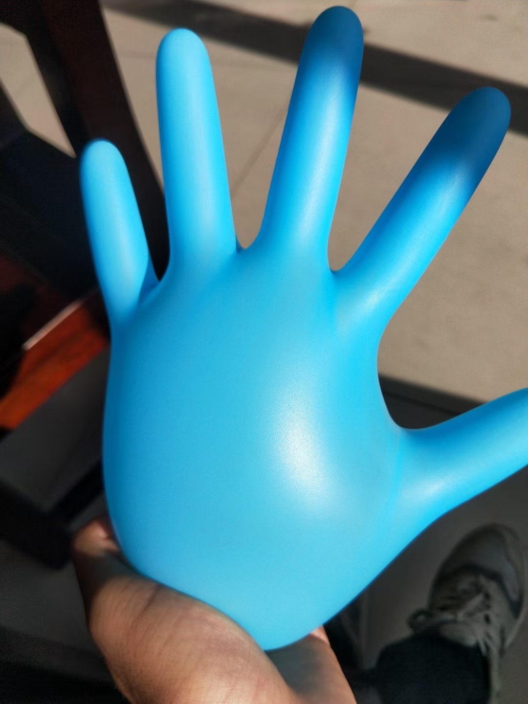 China irder medical plastic  vinyl/nitrile blend non-medical disposable  gloves
