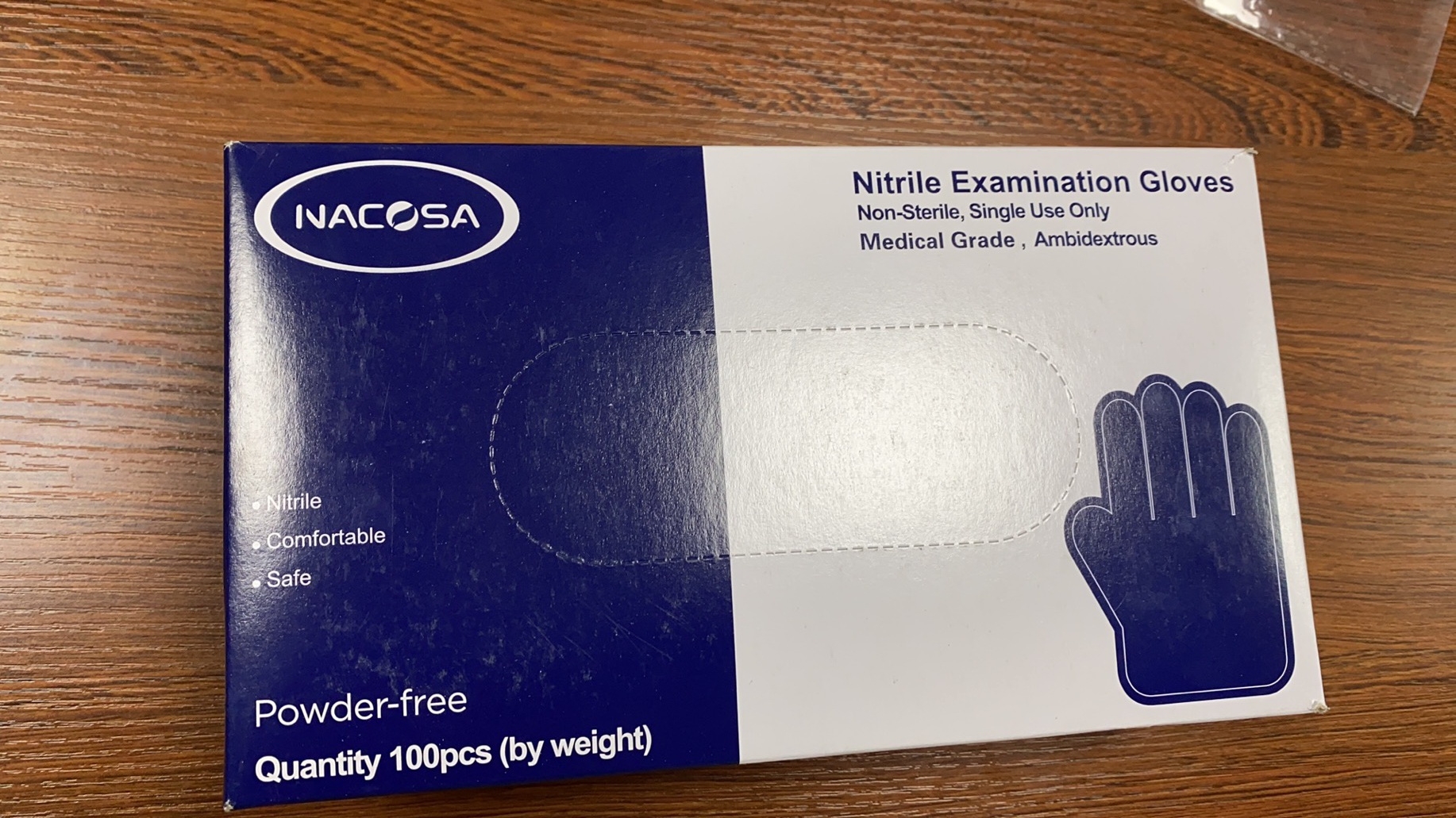NACOSA Medical grade examination glove nitrile gloves FDA510k certificated OGT ready stock in New York