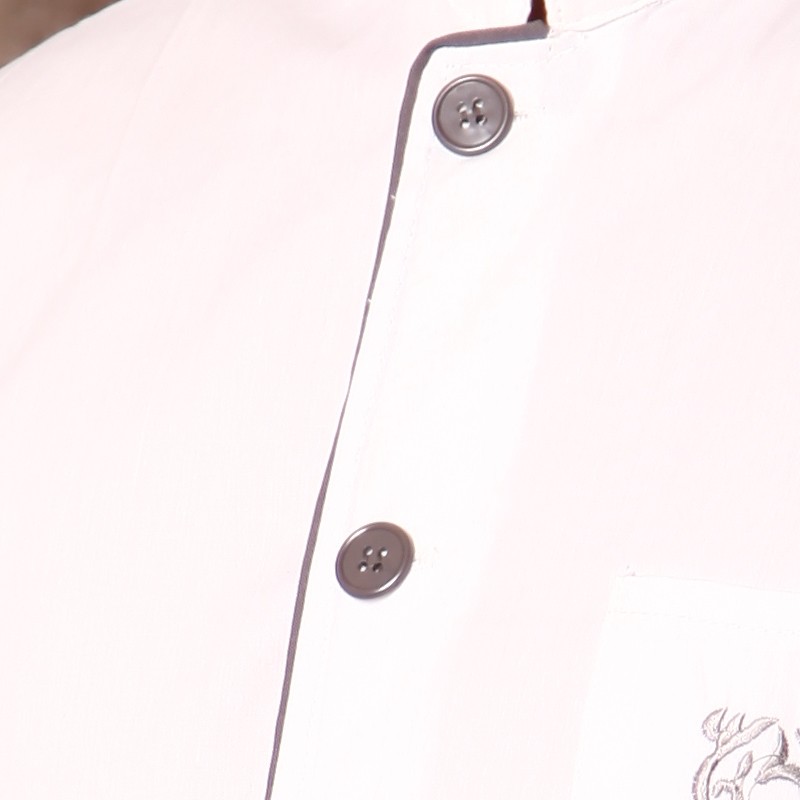 Embroidery single breasted men chef coat