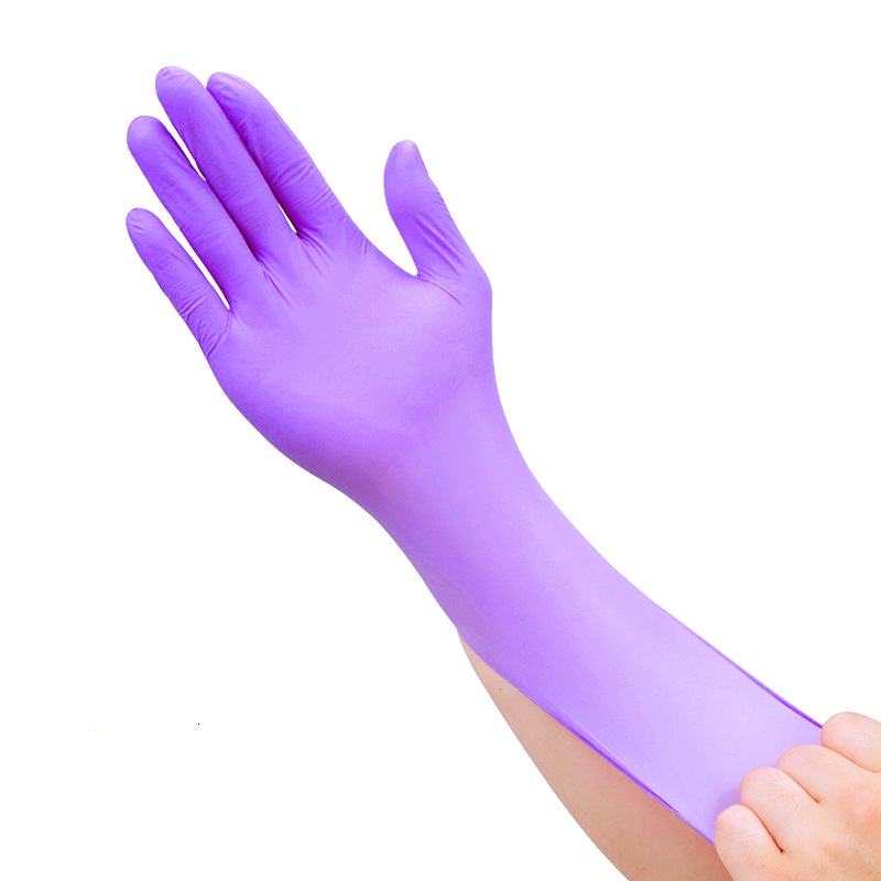 factory wholesale purple color nitrile gloves PPE glove