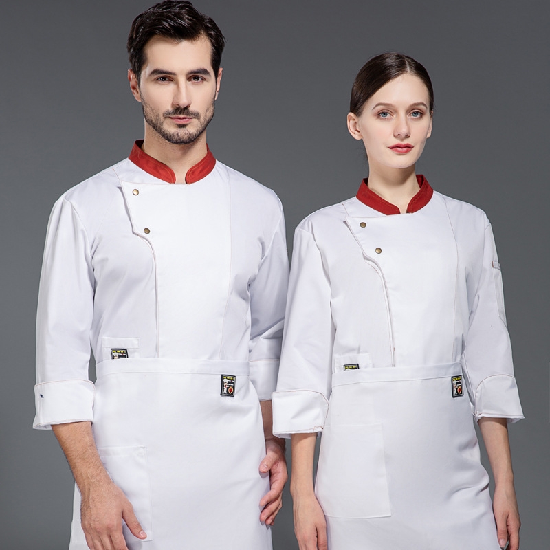 2022 fashion handsome cafe bar chef master chef jacket  discount bread house  baker  chef blouse jacket cheap price